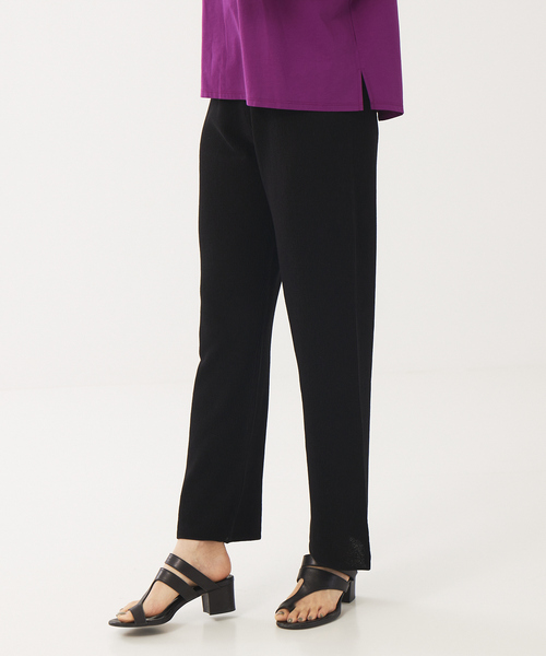 abahouse mavie（アバハウスマヴィ）の「ストライプニットパンツ（その他パンツ・レディース・ブラック/チャコールグレー/アイボリー・フリー）」の18枚目の写真