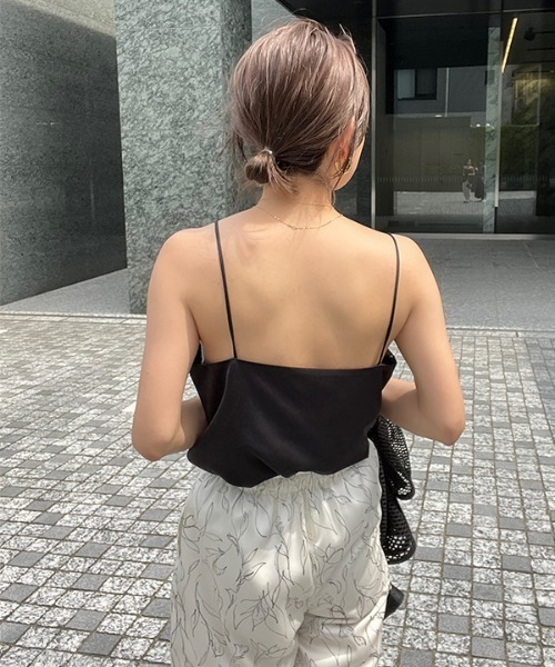 CREDONA（クレドナ）の「マットサテンキャミ（キャミソール・レディース・ブラック/ピンク/アイボリー・FREE）」の14枚目の写真