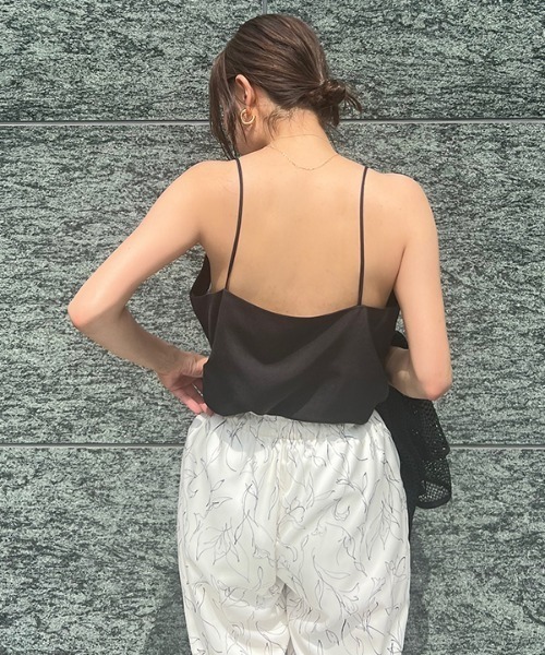 CREDONA（クレドナ）の「マットサテンキャミ（キャミソール・レディース・ブラック/ピンク/アイボリー・FREE）」の15枚目の写真