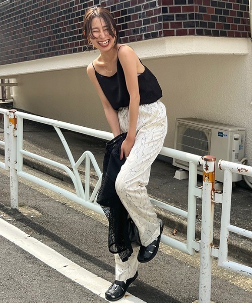 CREDONA（クレドナ）の「マットサテンキャミ（キャミソール・レディース・ブラック/ピンク/アイボリー・FREE）」の18枚目の写真