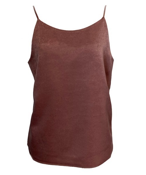 CREDONA（クレドナ）の「マットサテンキャミ（キャミソール・レディース・ブラック/ピンク/アイボリー・FREE）」の9枚目の写真