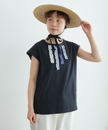 chambre de charme | cdc UPサイクルフリルたたきつけ ノースリプルオーバー(Tシャツ/カットソー)