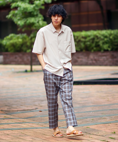 B.C STOCK(ベーセーストック)の「エステルサッカー 半袖シャツ(シャツ/ブラウス・メンズ・ホワイト/ベージュ/ネイビー・MEDIUM/LARGE)」の11枚目の写真