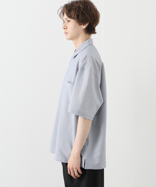 B.C STOCK(ベーセーストック)の「エステルサッカー 半袖シャツ(シャツ/ブラウス・メンズ・ホワイト/ベージュ/ネイビー・MEDIUM/LARGE)」の15枚目の写真