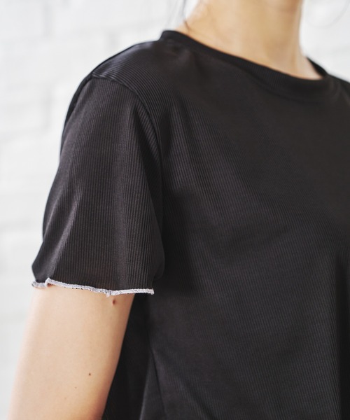 acro(アクロ)の「配色メローリラクシングルームウェア/AC1454(ルームウェア/パジャマ・レディース・ブラック/グリーン/グレー/ピンク/パープル/ホワイト/イエロー・フリ-)」の14枚目の写真