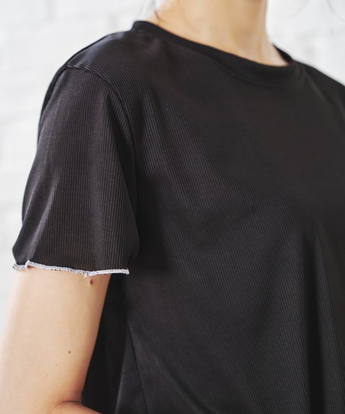 acro(アクロ)の「配色メローリラクシングルームウェア/AC1454(ルームウェア/パジャマ・レディース・ブラック/グリーン/グレー/ピンク/パープル/ホワイト/イエロー・フリ-)」の17枚目の写真