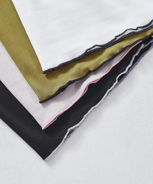 acro(アクロ)の「配色メローリラクシングルームウェア/AC1454(ルームウェア/パジャマ・レディース・ブラック/グリーン/グレー/ピンク/パープル/ホワイト/イエロー・フリ-)」の10枚目の写真