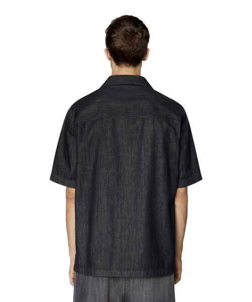 DIESEL（ディーゼル）の「メンズ 22FW シャツ デニム 半そで（シャツ/ブラウス・メンズ・ブラック・SMALL/MEDIUM/LARGE/X-LARGE/XX-LARGE/X-SMALL）」の9枚目の写真