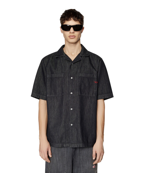 DIESEL（ディーゼル）の「メンズ 22FW シャツ デニム 半そで（シャツ/ブラウス・メンズ・ブラック・SMALL/MEDIUM/LARGE/X-LARGE/XX-LARGE/X-SMALL）」の10枚目の写真