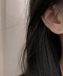 シンプル２重風ピアス