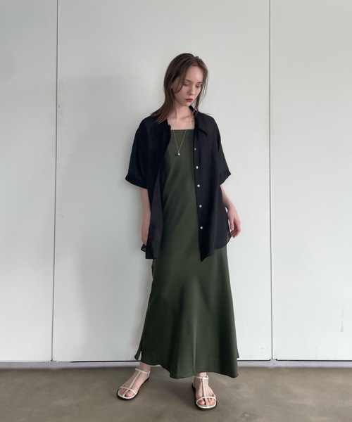 Didot.showroom（ディドット ショールーム）の「【DIDOT.】グローシアーシャツ（シャツ/ブラウス・レディース・ブラック/ミント/ブラウン・FREE）」の17枚目の写真