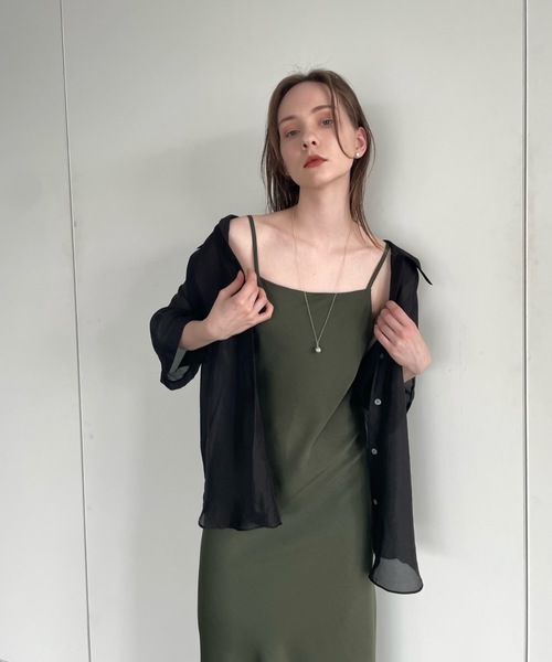 Didot.showroom（ディドット ショールーム）の「【DIDOT.】グローシアーシャツ（シャツ/ブラウス・レディース・ブラック/ミント/ブラウン・FREE）」の20枚目の写真