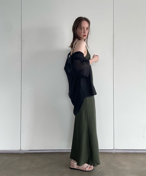 Didot.showroom（ディドット ショールーム）の「【DIDOT.】グローシアーシャツ（シャツ/ブラウス・レディース・ブラック/ミント/ブラウン・FREE）」の22枚目の写真