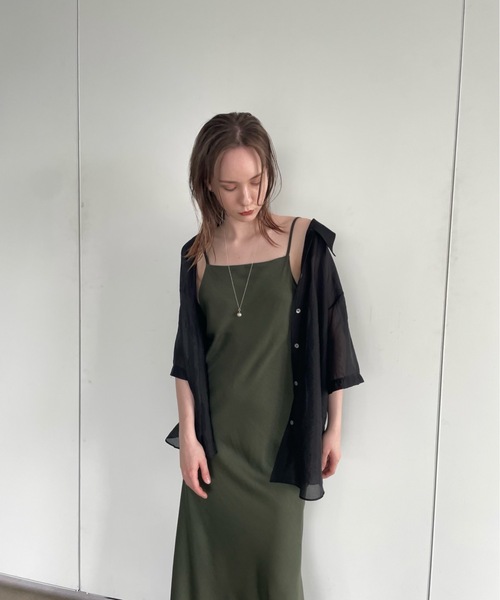 Didot.showroom（ディドット ショールーム）の「【DIDOT.】グローシアーシャツ（シャツ/ブラウス・レディース・ブラック/ミント/ブラウン・FREE）」の15枚目の写真