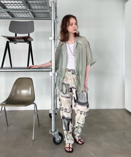 Didot.showroom（ディドット ショールーム）の「【DIDOT.】グローシアーシャツ（シャツ/ブラウス・レディース・ブラック/ミント/ブラウン・FREE）」の11枚目の写真
