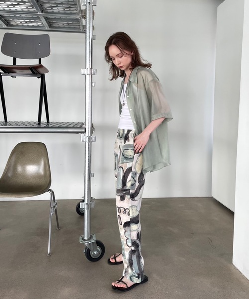 Didot.showroom（ディドット ショールーム）の「【DIDOT.】グローシアーシャツ（シャツ/ブラウス・レディース・ブラック/ミント/ブラウン・FREE）」の12枚目の写真