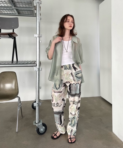 Didot.showroom（ディドット ショールーム）の「【DIDOT.】グローシアーシャツ（シャツ/ブラウス・レディース・ブラック/ミント/ブラウン・FREE）」の13枚目の写真