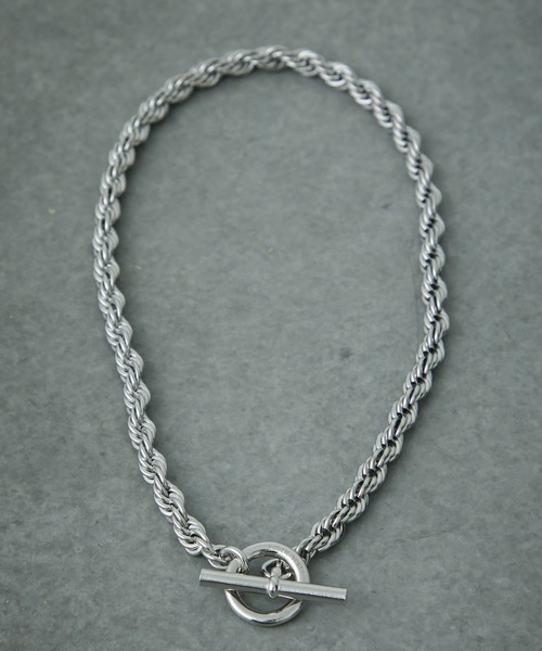 PUBLIC TOKYO（パブリックトウキョウ）の「トリプルチェーンネックレス（ネックレス・メンズ・グレー・FREE）」の6枚目の写真