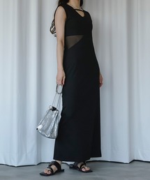 Ezick | カットアウトシアーワンピース(ワンピース)