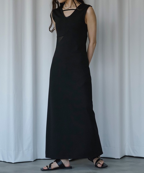 【関税込み】St. Agni ブラック Bateau カットアウト ワンピース カットアウト刺繍入りワンピース - ブラック | ZARA Japan / 日本