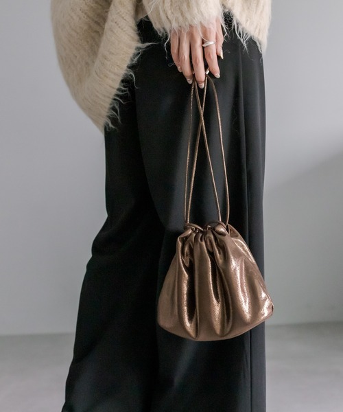 mystic(ミスティック)の「シャーリングミニショルダーBAG(ショルダーバッグ・レディース・ホワイト/シルバー/ゴールド/ブラック・ONE SIZE)」の21枚目の写真