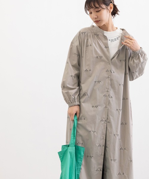 POU DOU DOU（プードゥドゥ）の「hanger刺繍ローンボトルネック2wayワンピース（ワンピース・レディース・ブラック/グリーン/グレー系その他・3）」の9枚目の写真