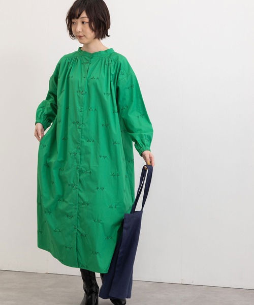 POU DOU DOU（プードゥドゥ）の「hanger刺繍ローンボトルネック2wayワンピース（ワンピース・レディース・ブラック/グリーン/グレー系その他・3）」の17枚目の写真