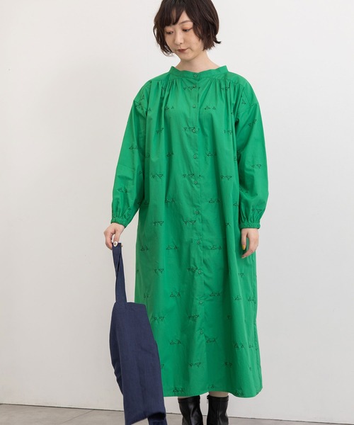 POU DOU DOU（プードゥドゥ）の「hanger刺繍ローンボトルネック2wayワンピース（ワンピース・レディース・ブラック/グリーン/グレー系その他・3）」の18枚目の写真