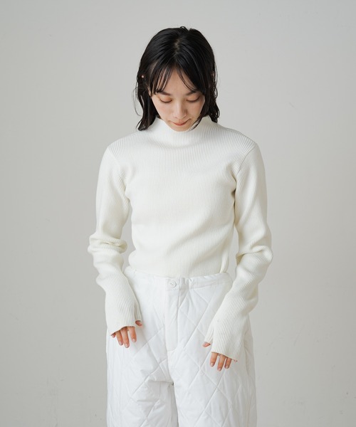 earthy（アーシー）の「【earthy_】サムズアップニット（ニット/セーター・レディース・ブラック/オフホワイト/ブルー・FREE）」の7枚目の写真