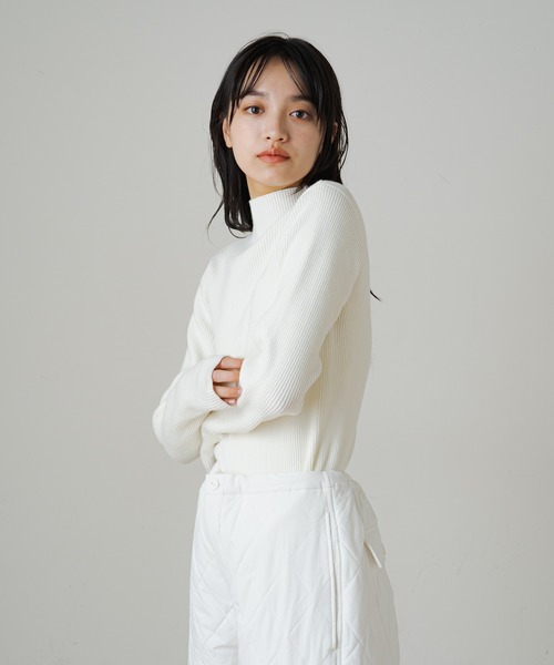 earthy（アーシー）の「【earthy_】サムズアップニット（ニット/セーター・レディース・ブラック/オフホワイト/ブルー・FREE）」の8枚目の写真