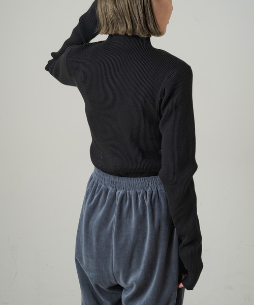 earthy（アーシー）の「【earthy_】サムズアップニット（ニット/セーター・レディース・ブラック/オフホワイト/ブルー・FREE）」の16枚目の写真