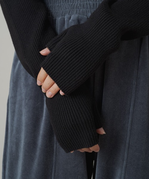 earthy（アーシー）の「【earthy_】サムズアップニット（ニット/セーター・レディース・ブラック/オフホワイト/ブルー・FREE）」の19枚目の写真