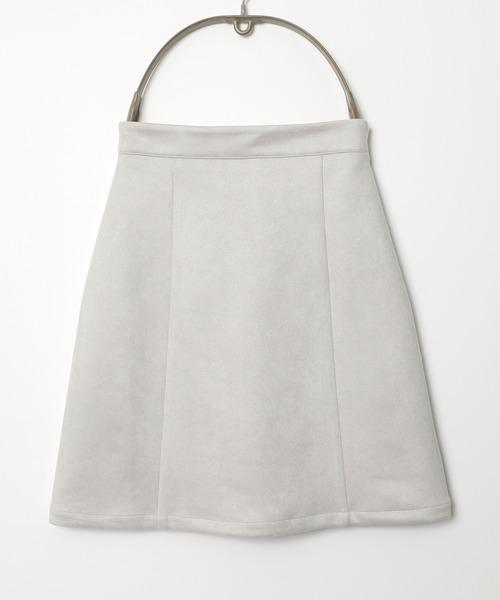 Honeys（ハニーズ）の「スエード台形スカート（スカート・レディース・グレー/アイボリー/ピンク・M/S/L）」の22枚目の写真