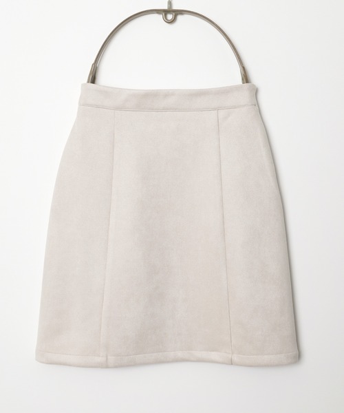 Honeys（ハニーズ）の「スエード台形スカート（スカート・レディース・グレー/アイボリー/ピンク・M/S/L）」の11枚目の写真