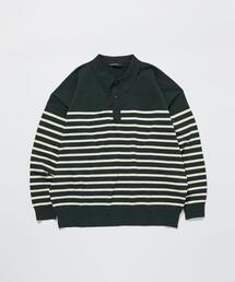 green label relaxing | 【WEB限定】<GLR or> オーバーサイズ 長袖 ニット ポロシャツ -ユニセックス-(ポロシャツ)