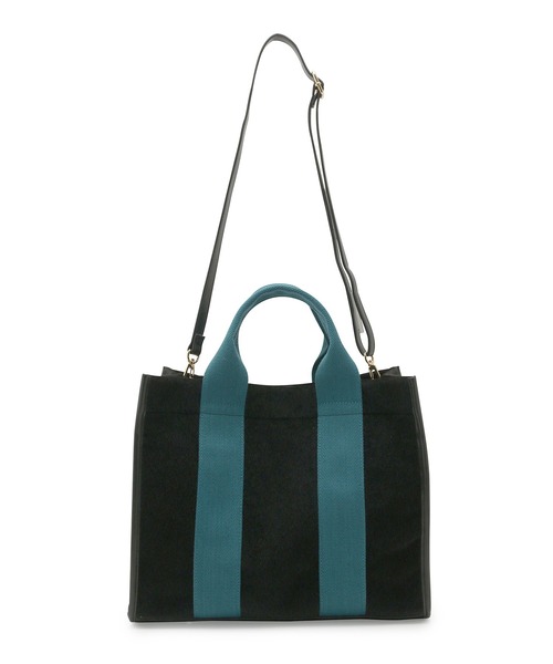 ROPE' PICNIC（ロペピクニック）の「軽量ホースヘア風スクエアトート＆ショルダーバッグ（ショルダーバッグ・レディース・ブラック/ベージュ/ピンク系その他2・FREE）」の22枚目の写真