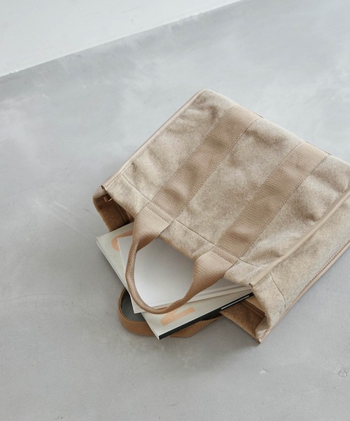 ROPE' PICNIC（ロペピクニック）の「軽量ホースヘア風スクエアトート＆ショルダーバッグ（ショルダーバッグ・レディース・ブラック/ベージュ/ピンク系その他2・FREE）」の6枚目の写真