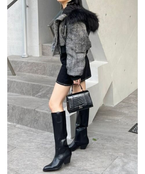 EVRIS（エヴリス）の「ショートN2-Bブルゾン（ブルゾン・レディース・ブラック/カーキ/その他1・FREE）」の9枚目の写真