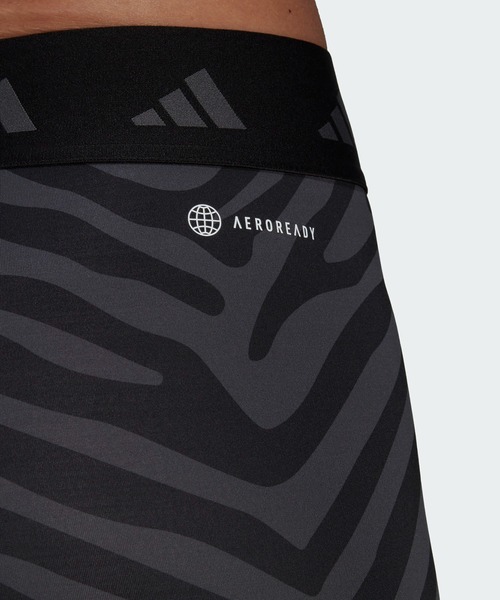 adidas（アディダス）の「ハイパーグラム テックフィット ハイウエスト 7/8丈ゼブラタイツ / トレーニングウェア / アディダス（レギンス/スパッツ・レディース・ブラック/グリーン/パープル・SMALL/LARGE/MEDIUM/X-LARGE/X-SMALL/XX-LARGE）」の6枚目の写真