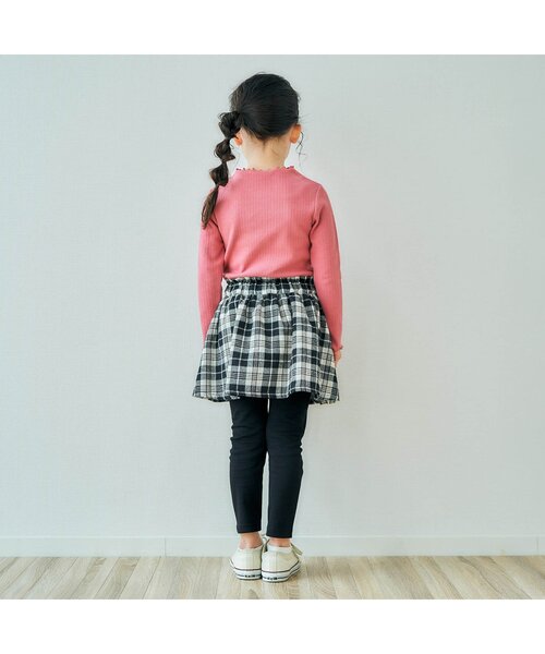 apres les cours（アプレレクール）の「WEB限定 スカート付きパンツ（スカート・キッズ・ブラック/カーキ/オレンジ/ブルー/その他3/ワインレッド・90/100/110/80/120/130/140）」の8枚目の写真