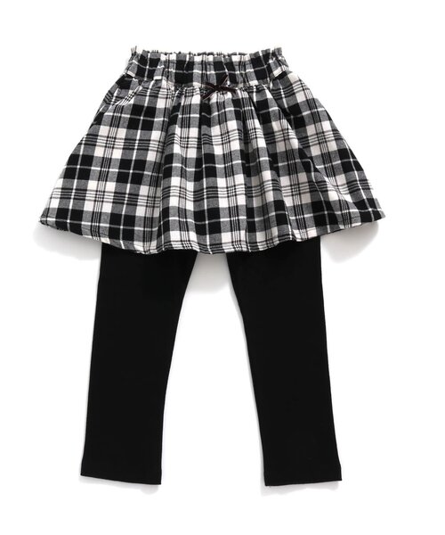 apres les cours（アプレレクール）の「WEB限定 スカート付きパンツ（スカート・キッズ・ブラック/カーキ/オレンジ/ブルー/その他3/ワインレッド・90/100/110/80/120/130/140）」の9枚目の写真