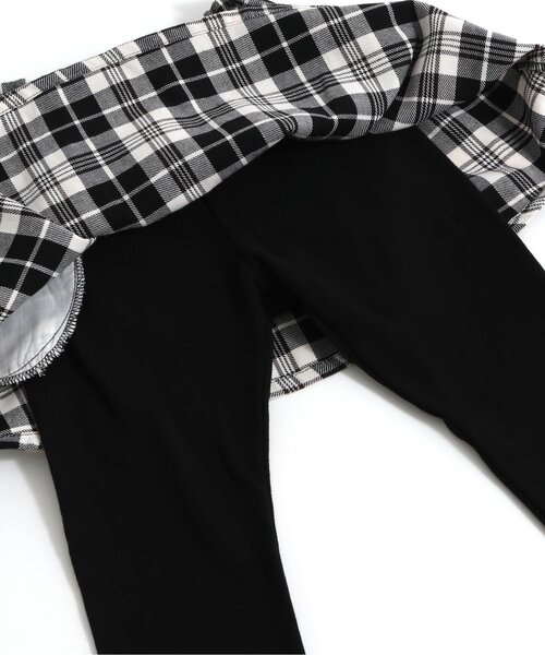 apres les cours（アプレレクール）の「WEB限定 スカート付きパンツ（スカート・キッズ・ブラック/カーキ/オレンジ/ブルー/その他3/ワインレッド・90/100/110/80/120/130/140）」の12枚目の写真