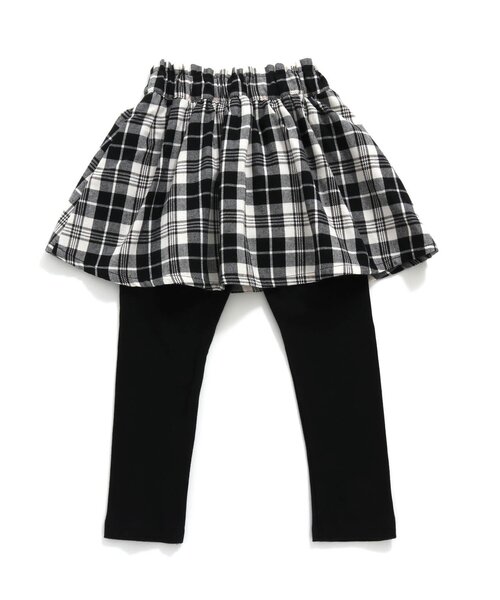 apres les cours（アプレレクール）の「WEB限定 スカート付きパンツ（スカート・キッズ・ブラック/カーキ/オレンジ/ブルー/その他3/ワインレッド・90/100/110/80/120/130/140）」の15枚目の写真