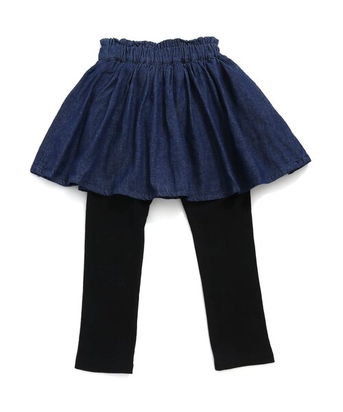 apres les cours（アプレレクール）の「WEB限定 スカート付きパンツ（スカート・キッズ・ブラック/カーキ/オレンジ/ブルー/その他3/ワインレッド・90/100/110/80/120/130/140）」の16枚目の写真