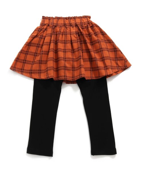 apres les cours（アプレレクール）の「WEB限定 スカート付きパンツ（スカート・キッズ・ブラック/カーキ/オレンジ/ブルー/その他3/ワインレッド・90/100/110/80/120/130/140）」の19枚目の写真