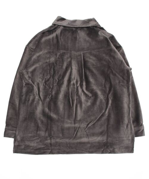 Lugnoncure(ルノンキュール)の「コーデュロイCPOジャケット【セットアップ可】(ノーカラージャケット・レディース・オフホワイト/モカ/チャコール・フリ-)」の13枚目の写真