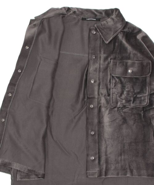 Lugnoncure(ルノンキュール)の「コーデュロイCPOジャケット【セットアップ可】(ノーカラージャケット・レディース・オフホワイト/モカ/チャコール・フリ-)」の14枚目の写真