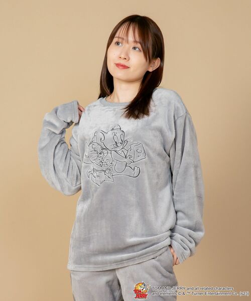 【TOM and JERRY/トムとジェリ―】もこもこボア ルームウェアセットアップ 上下セット(ルームウェア/パジャマ)|TOM&JERRY(トムアンドジェリー) 【TOM and JERRY/トムとジェリ―】もこもこボア ルームウェアセットアップ 上下セット(ルームウェア/パジャマ)|TOM&JERRY(トムアンドジェリー)