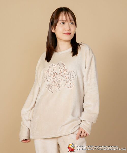 【TOM and JERRY/トムとジェリ―】もこもこボア ルームウェアセットアップ 上下セット(ルームウェア/パジャマ)|TOM&JERRY(トムアンドジェリー) 【TOM and JERRY/トムとジェリ―】もこもこボア ルームウェアセットアップ 上下セット(ルームウェア/パジャマ)|TOM&JERRY(トムアンドジェリー)