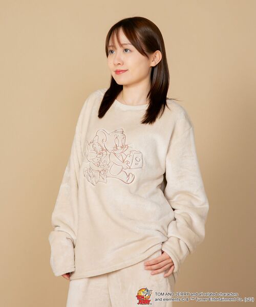 【TOM and JERRY/トムとジェリ―】もこもこボア ルームウェアセットアップ 上下セット(ルームウェア/パジャマ)|TOM&JERRY(トムアンドジェリー) 【TOM and JERRY/トムとジェリ―】もこもこボア ルームウェアセットアップ 上下セット(ルームウェア/パジャマ)|TOM&JERRY(トムアンドジェリー)